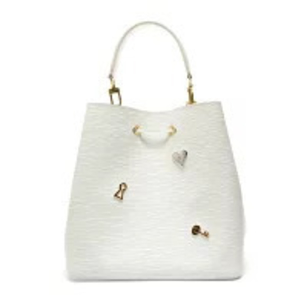 Louis Vuitton Neo Noe Love Lock Epi Blanc White Shoulder Bag White